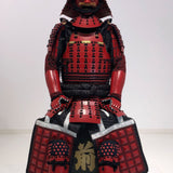 【O-033】Black Thread Laced Iyo Waist-Covering Two-Piece Cuirass Armor (Matte Finish)：黒糸威伊予腰取二枚胴具足（艶消し）