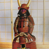 【O-035】Black Thread Laced Vertical Seam Two-Piece Cuirass Armor：濃紺赤糸威桶側二枚胴具足