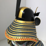 【O-032】Navy Blue Laced Chest-Covering Two-Piece Cuirass Armor：紺糸威胸取二枚胴具足