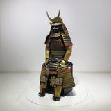 【O-020】Navy Blue Thread Laced Sewn-Extended Two-Piece Cuirass Armor：紺糸縫延二枚胴具足