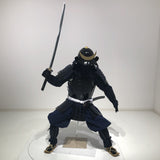 【O-075】Dark blue lacing black lacquered two-plate cuirass Jidai Festival set：濃紺糸威黒桶側二枚胴　時代祭りセット