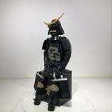 【O-074】Deep navy blue thread laced cloud and dragon two-piece cuirass armor：濃紺糸威雲龍二枚胴具足