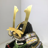 【O-027】Mugwort-Colored Thread Laced Diamond Stitch Two-Piece Cuirass Armor：蓬糸威菱綴二枚胴具足