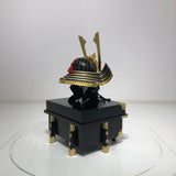 【O-024-K】Deep navy blue thread laced Buddha two-piece cuirass armor (helmet only)：紺糸威仏ニ枚胴（兜のみ）