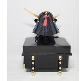 【O-074-K】Deep navy blue thread laced cloud dragon two-piece cuirass armor (helmet only)：濃紺糸威雲龍二枚胴具足（兜のみ）