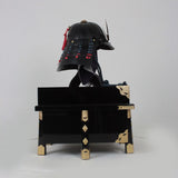 【O-055-K】Navy and Red Thread Laced Munetori Black Barrel-shaped Two-piece Dou Armor (Juunikoma) (Helmet Only)：紺赤糸威胸取黒桶側二枚胴具足（十二間）（兜のみ）