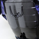 【O-063】Dark Blue Thread Laced Black Barrel Shoulder Guards Two-Piece Cuirass Armor：紺糸威黒桶側二枚胴具足