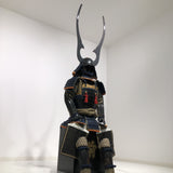 【O-029】Dark Navy Blue Thread Laced Gold Kara Two-Piece Cuirass Armor：濃紺糸威金唐二枚胴具足