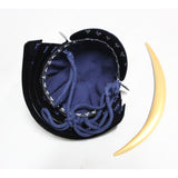 【O-074-K】Deep navy blue thread laced cloud dragon two-piece cuirass armor (helmet only)：濃紺糸威雲龍二枚胴具足（兜のみ）