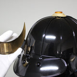 【O-063】Dark Blue Thread Laced Black Barrel Shoulder Guards Two-Piece Cuirass Armor：紺糸威黒桶側二枚胴具足