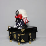 【O-017-K】U-no-hana thread laced Iyo two-piece cuirass armor (helmet only)：卯の花糸威伊予二枚胴（兜のみ）
