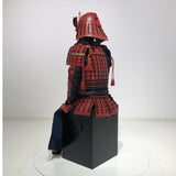 【O-033】Black Thread Laced Iyo Waist-Covering Two-Piece Cuirass Armor (Matte Finish)：黒糸威伊予腰取二枚胴具足（艶消し）