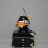 【O-025-K】Varied thread laced chest-guard Buddha two-piece cuirass armor (helmet only)：色々威胸取仏二枚胴（兜のみ）