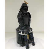【O-036】Black Thread Laced Vertical Seam Two-Piece Cuirass Armor：黒糸威縦矧二枚胴具足