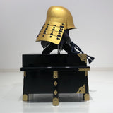 [Y-045-K] Tokugawa Ieyasu gold-plated head shape (small) (helmet only)