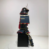 【O-037】Navy Blue Thread Laced Large Sleeved Black Two-Piece Cuirass Armor：紺糸威大袖黒二枚胴具足