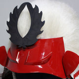 【O-017-K】U-no-hana thread laced Iyo two-piece cuirass armor (helmet only)：卯の花糸威伊予二枚胴（兜のみ）