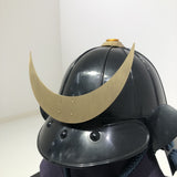 【O-055-K】Navy and Red Thread Laced Munetori Black Barrel-shaped Two-piece Dou Armor (Juunikoma) (Helmet Only)：紺赤糸威胸取黒桶側二枚胴具足（十二間）（兜のみ）