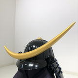 【O-074-K】Deep navy blue thread laced cloud dragon two-piece cuirass armor (helmet only)：濃紺糸威雲龍二枚胴具足（兜のみ）